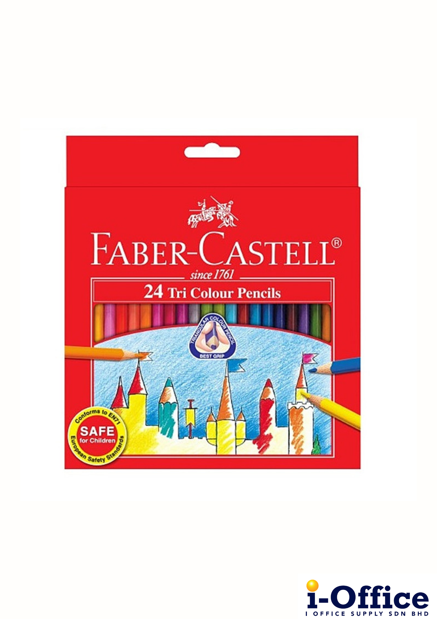 Faber Castell 115904 Tri Colour Pencil - 24 color [Long]